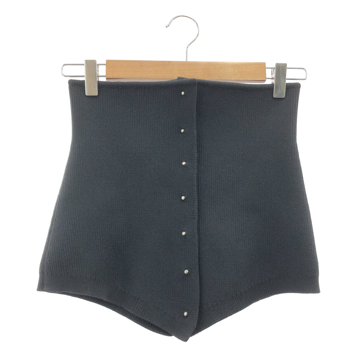 [新品] 棕褐色 | 針織緊身胸衣/束腹帶，配 Giboshi 扣環 | F 碼 | 黑色 | 女款