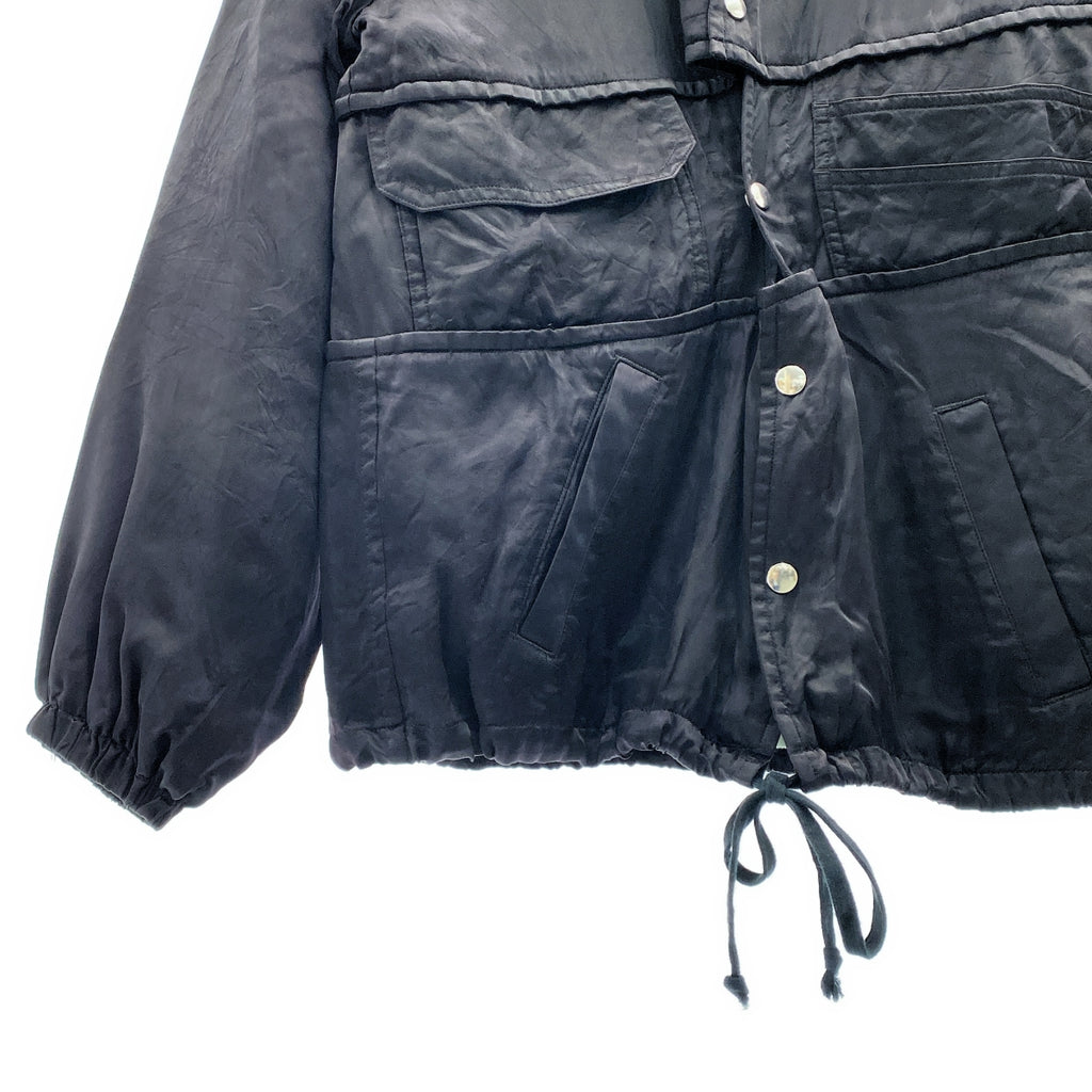 COMME des GARÇONS HOMME PLUS | 2020 春夏 | Orlando / Cupra 緞面教練夾克，背面帶有重構徽標 | | SHOPBOP S 號 |男士