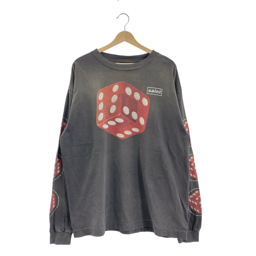 SAINT MICHAEL Mxxxxxx / Saint Michael | 長袖 TEE DICE / 復古骰子印花圓領上衣 | XL | 男款