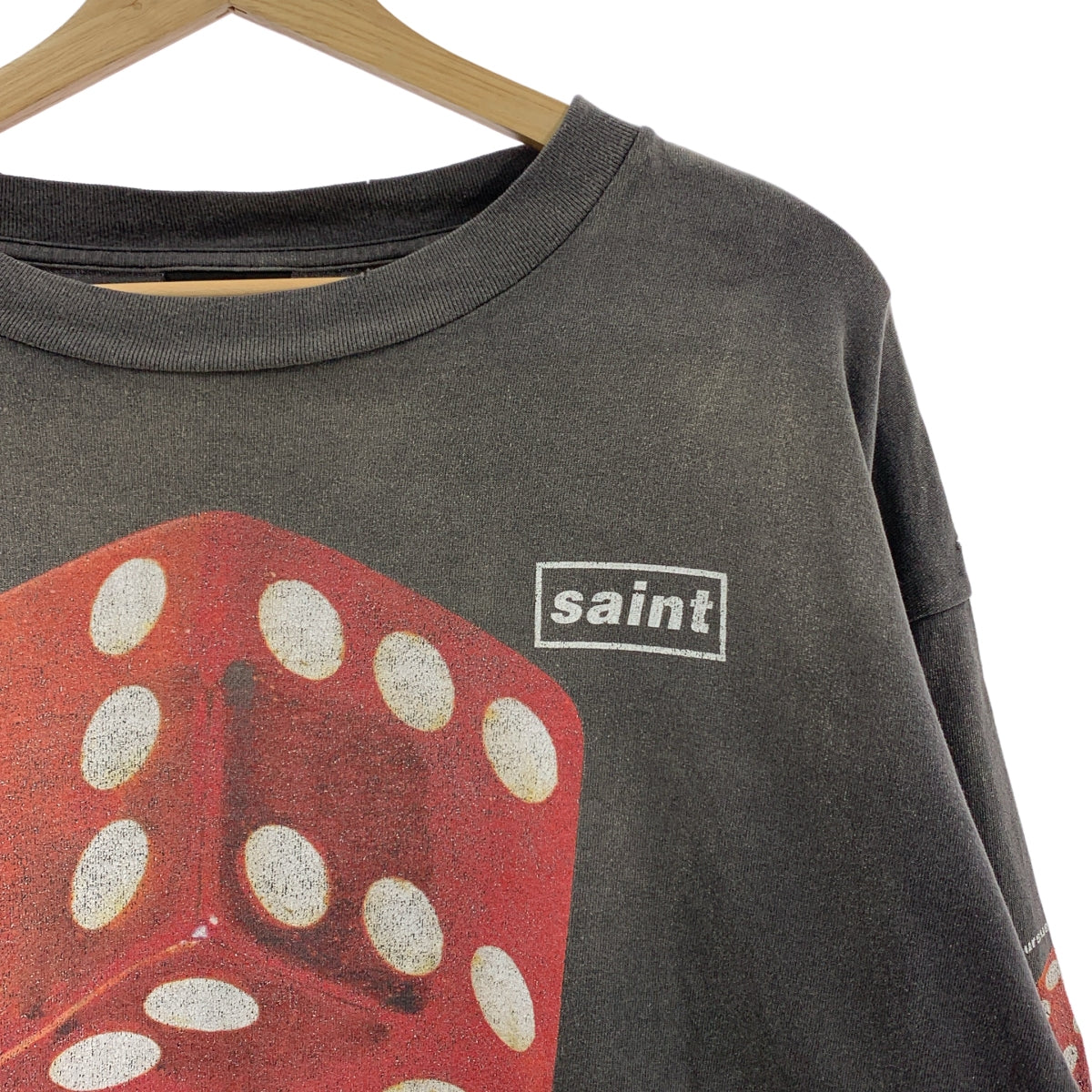 SAINT MICHAEL Mxxxxxx / Saint Michael | 長袖 TEE DICE / 復古骰子印花圓領上衣 | XL | 男款