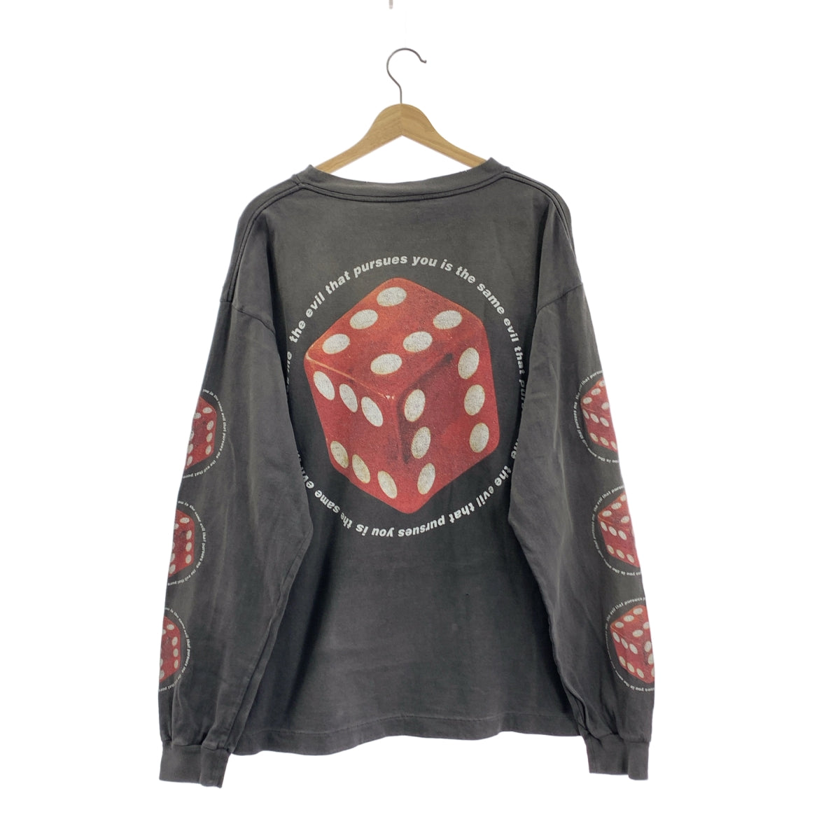 SAINT MICHAEL Mxxxxxx / Saint Michael | 長袖 TEE DICE / 復古骰子印花圓領上衣 | XL | 男款