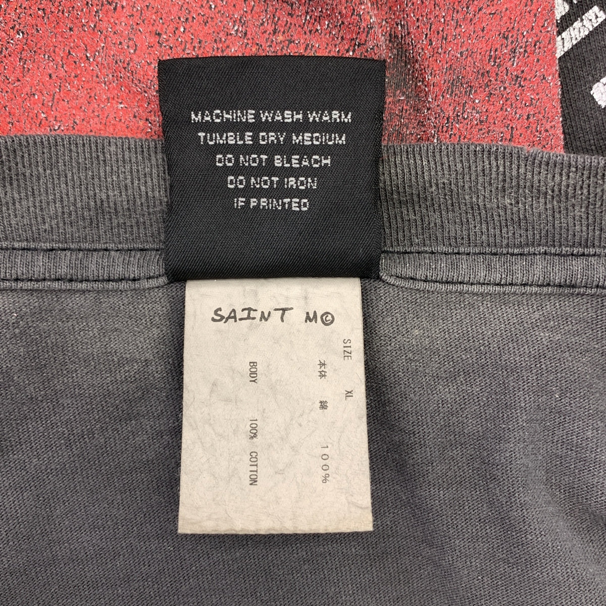 SAINT MICHAEL Mxxxxxx / Saint Michael | 長袖 TEE DICE / 復古骰子印花圓領上衣 | XL | 男款