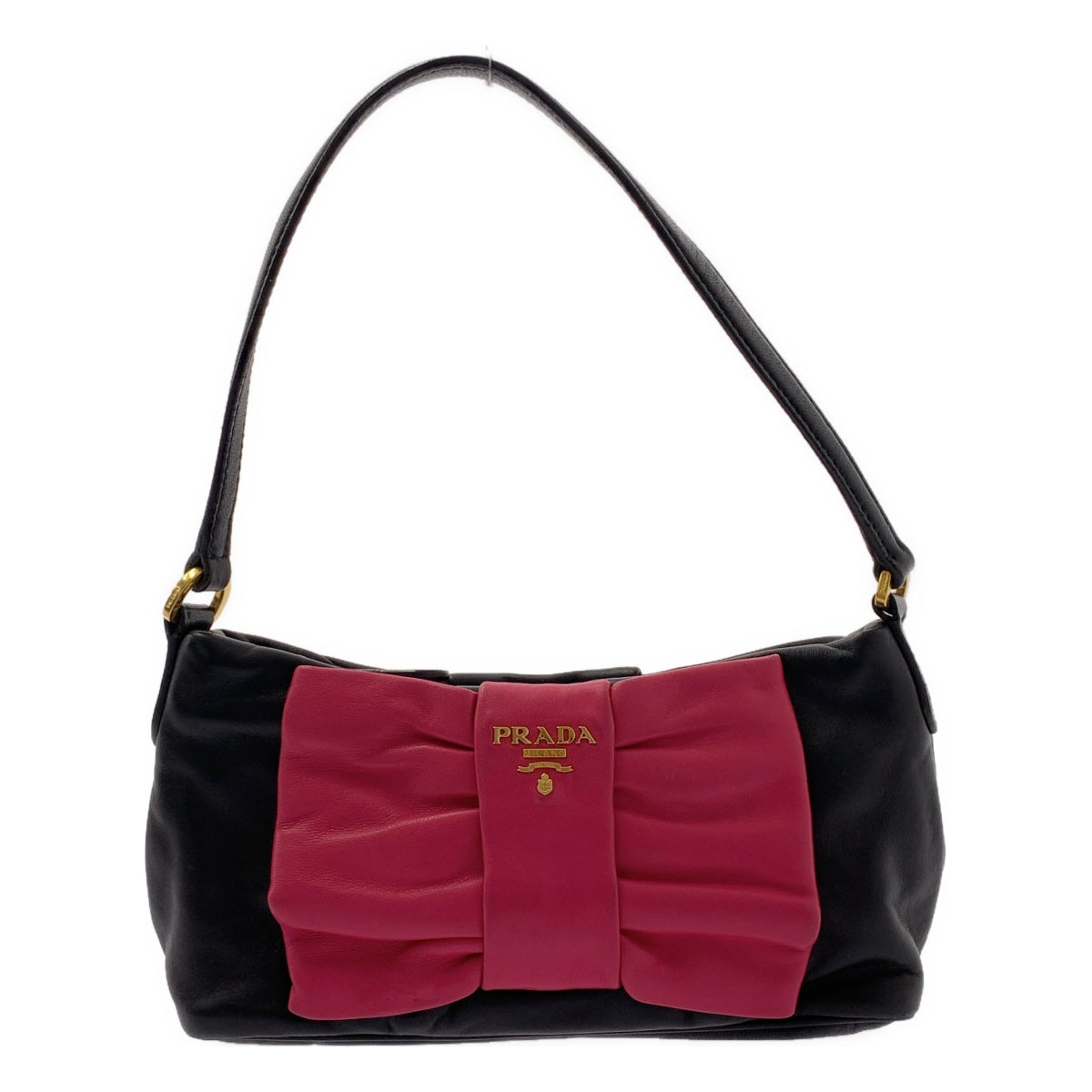 PRADA / 프라다 | 가죽 바이 컬러 리본 핸드백 |