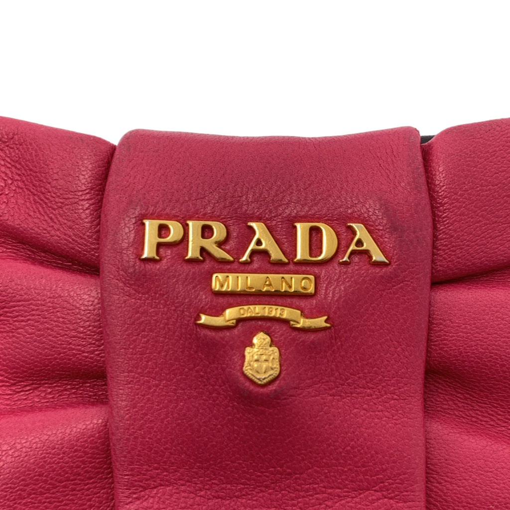 PRADA / 프라다 | 가죽 바이 컬러 리본 핸드백 |