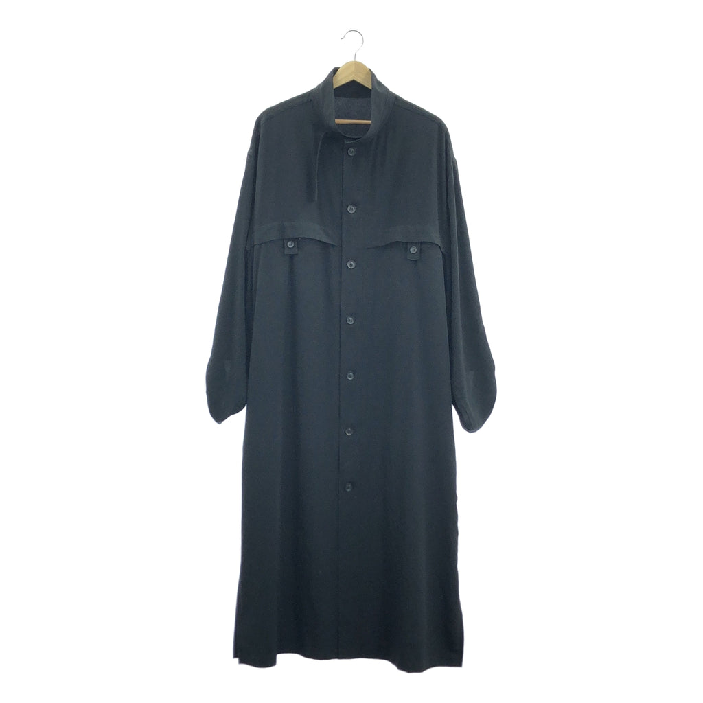 YOHJI YAMAMOTO POUR HOMME / 요우지야마모토풀 옴므 | 2022SS | M-스탠드 오버 셔츠 코트 | 1 | 남성