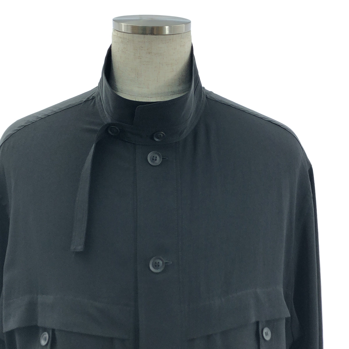 YOHJI YAMAMOTO POUR HOMME / ヨウジヤマモトプールオム | 2022SS | M-スタンド オーバー シャツコート | 1 | メンズ