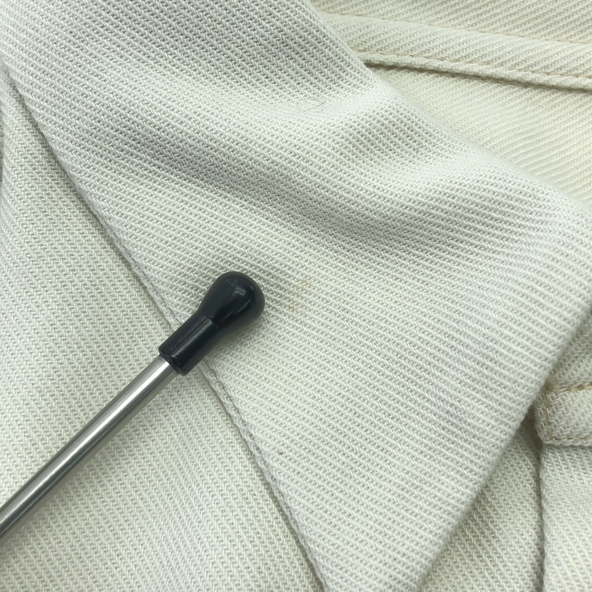 【美品】  E.TAUTZ / イートウツ | 2021SS | EDIFICE別注 LINEMAN SHIRTS ラインマンシャツ | M | 生成り | メンズ