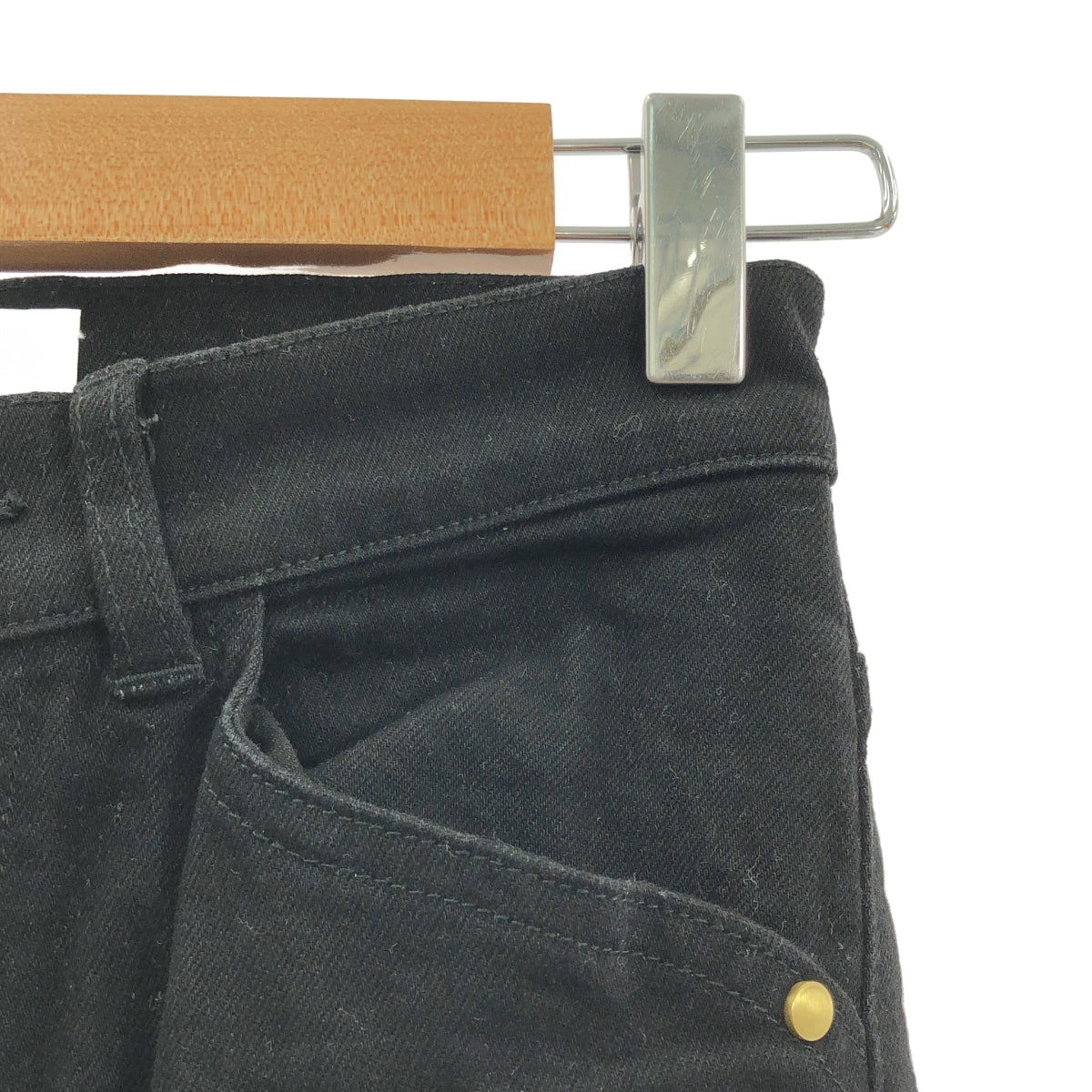 Mame Kurogouchi / マメクロゴウチ | Slim Flared Denim Jeans フレア スリム デニム パンツ | 1 | ブラック | レディース