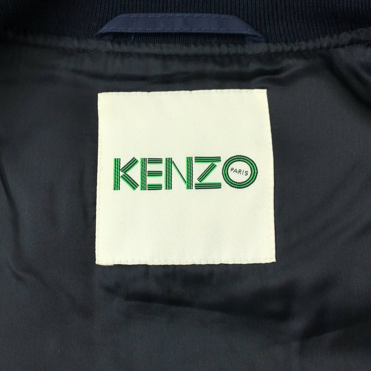【미품】 KENZO / 켄조 | Jumping Tiger Blouson 타이거 자수 블루존 | L | 네이비 | 남성