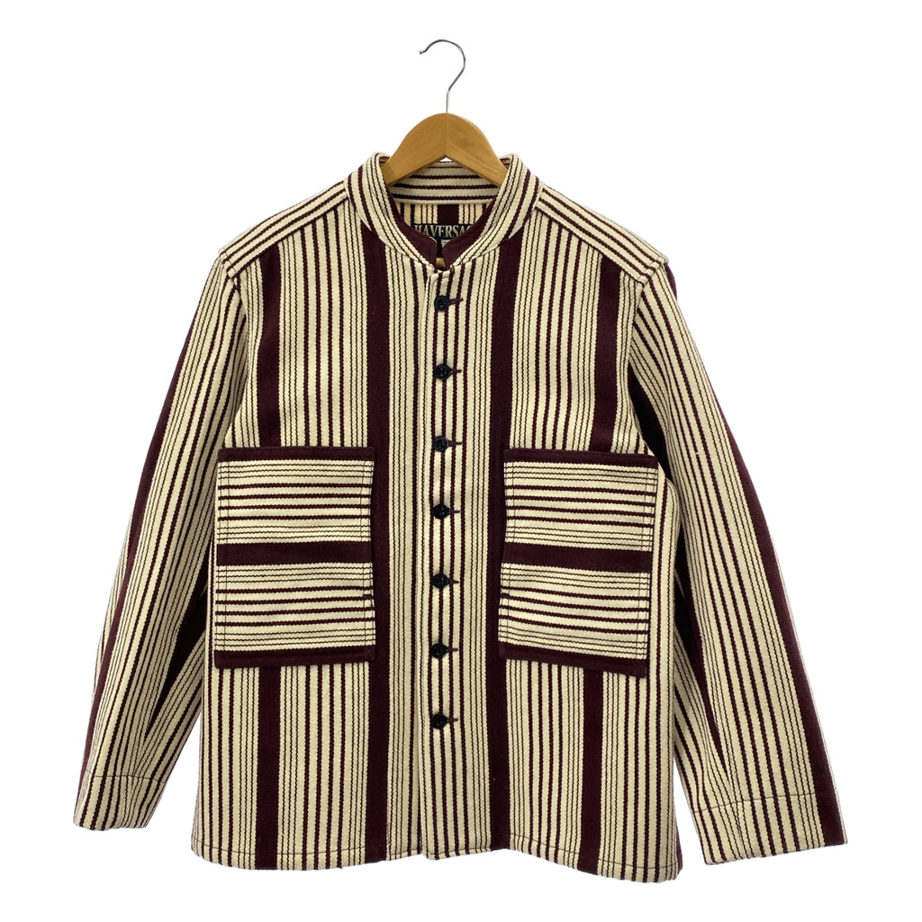 背包 | 羊毛條紋立領外套 | M碼 | 男款