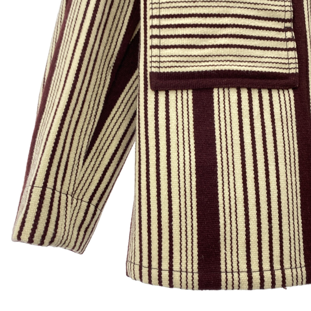 背包 | 羊毛條紋立領外套 | M碼 | 男款