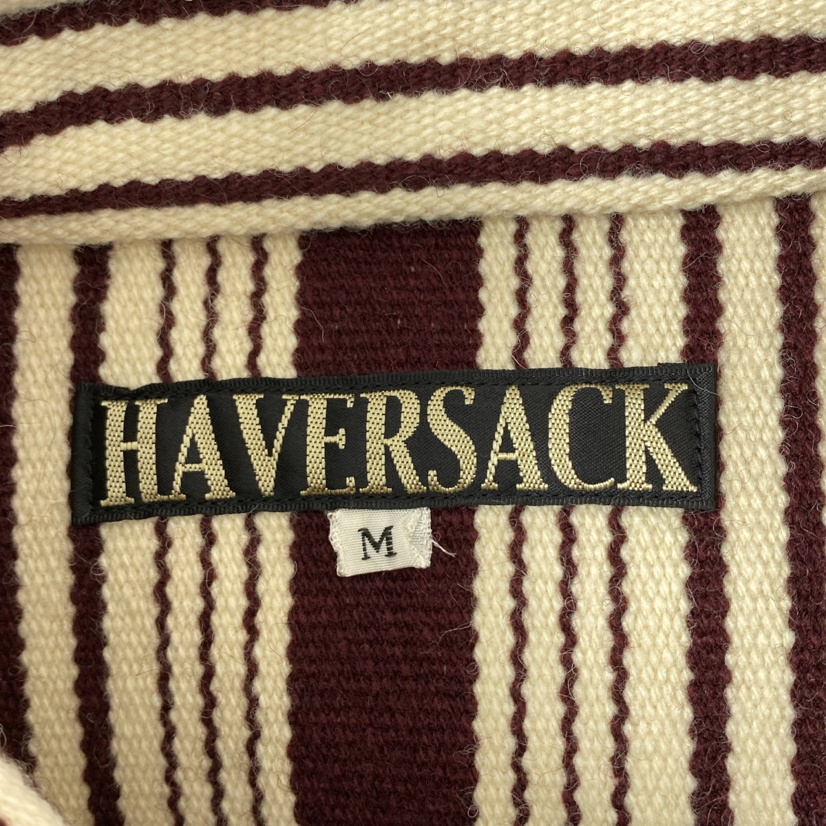 背包 | 羊毛條紋立領外套 | M碼 | 男款