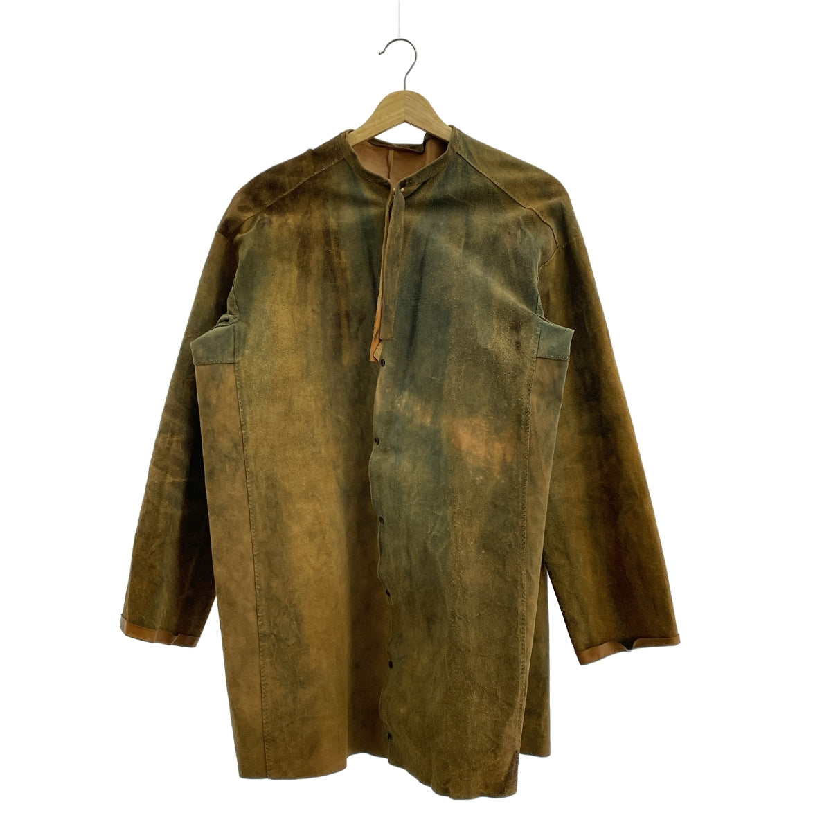 ISABELLA STEFANELLI / イザベラステファネリ | Vincent ヴィンセント レザー シャツジャケット | ブラウン | メンズ