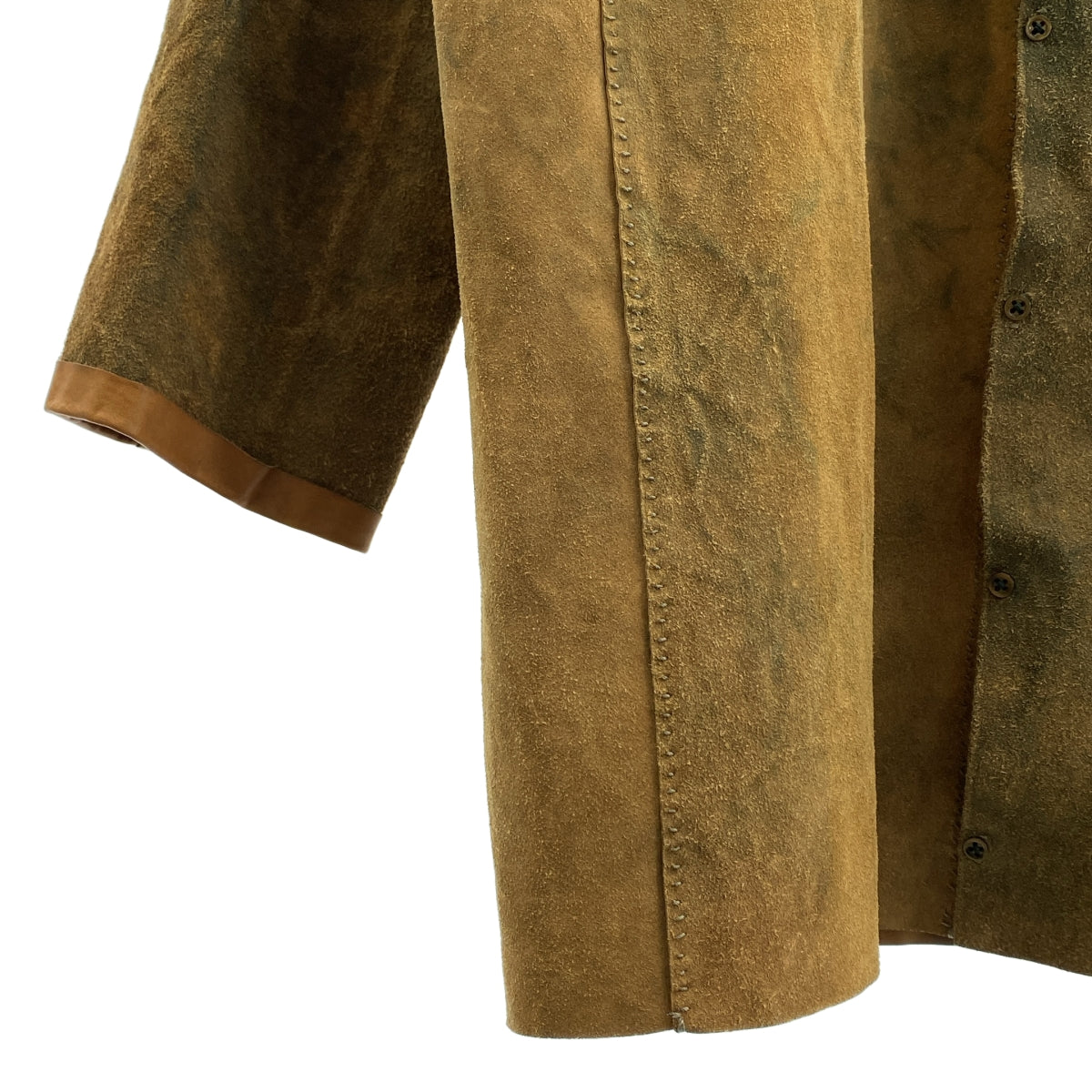 ISABELLA STEFANELLI / イザベラステファネリ | Vincent ヴィンセント レザー シャツジャケット | ブラウン | メンズ