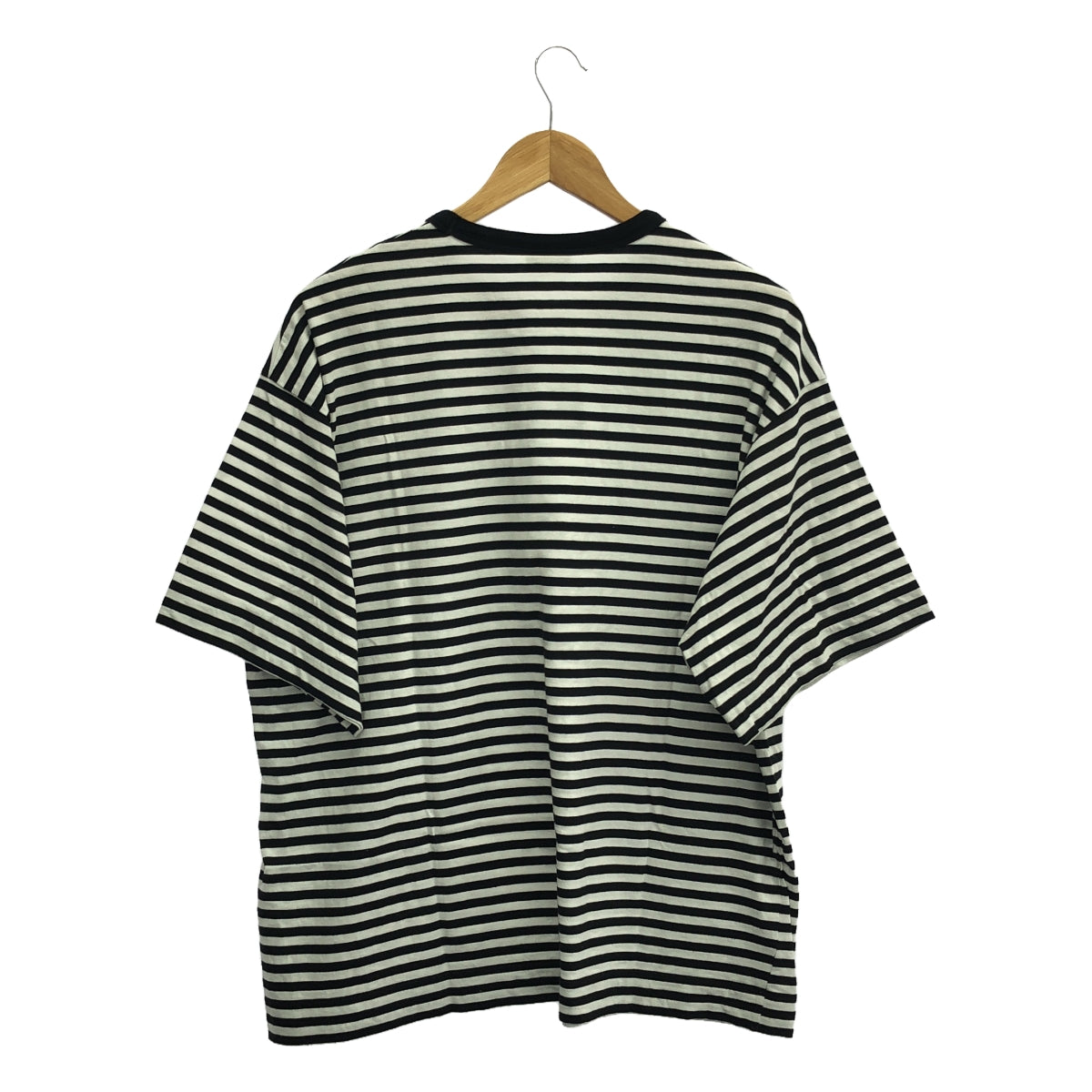 DRIES VAN NOTEN / ドリスヴァンノッテン | コットン ボーダー クルーネック オーバー Tシャツ カットソー | S | メンズ