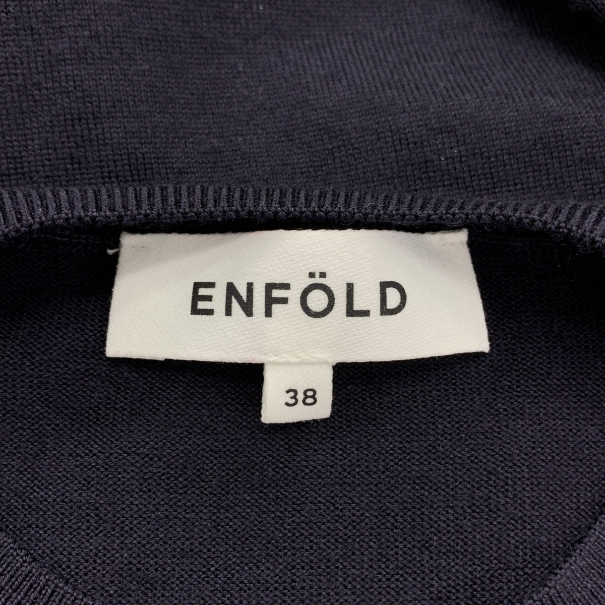 ENFOLD | 波浪下擺套頭衫 / 不對稱寬鬆針織毛衣 | 尺寸 38 | 女款