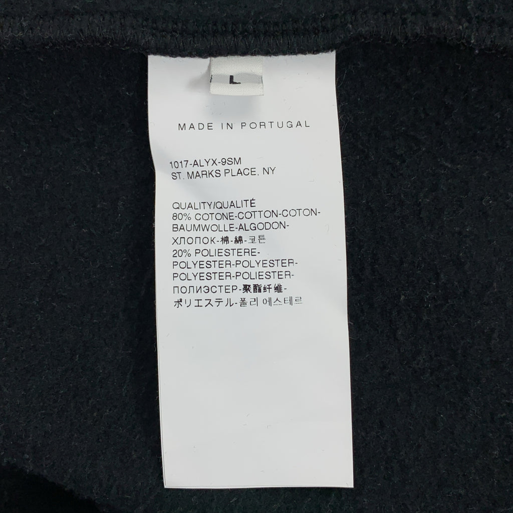 1017 ALYX 9SM / アリクス | 2021AW | INFARED HOODED SWEAT アームプリント スウェットパーカー | L | ブラック | メンズ