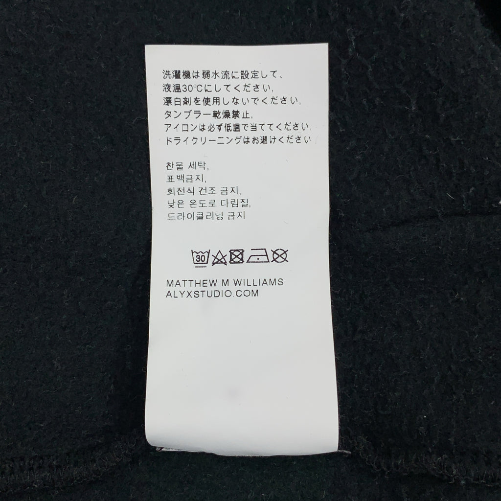 1017 ALYX 9SM / アリクス | 2021AW | INFARED HOODED SWEAT アームプリント スウェットパーカー | L | ブラック | メンズ