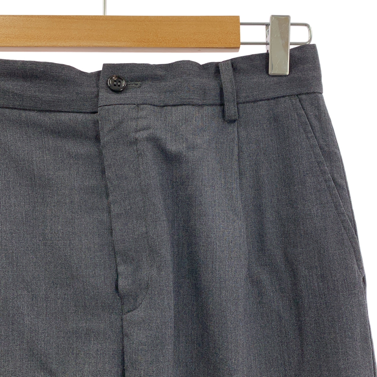 HOLIDAY / 홀리데이 | WOOL DRAWSTRINGS SLACKS 슬랙스 팬츠 | 1 | 그레이 | 여성