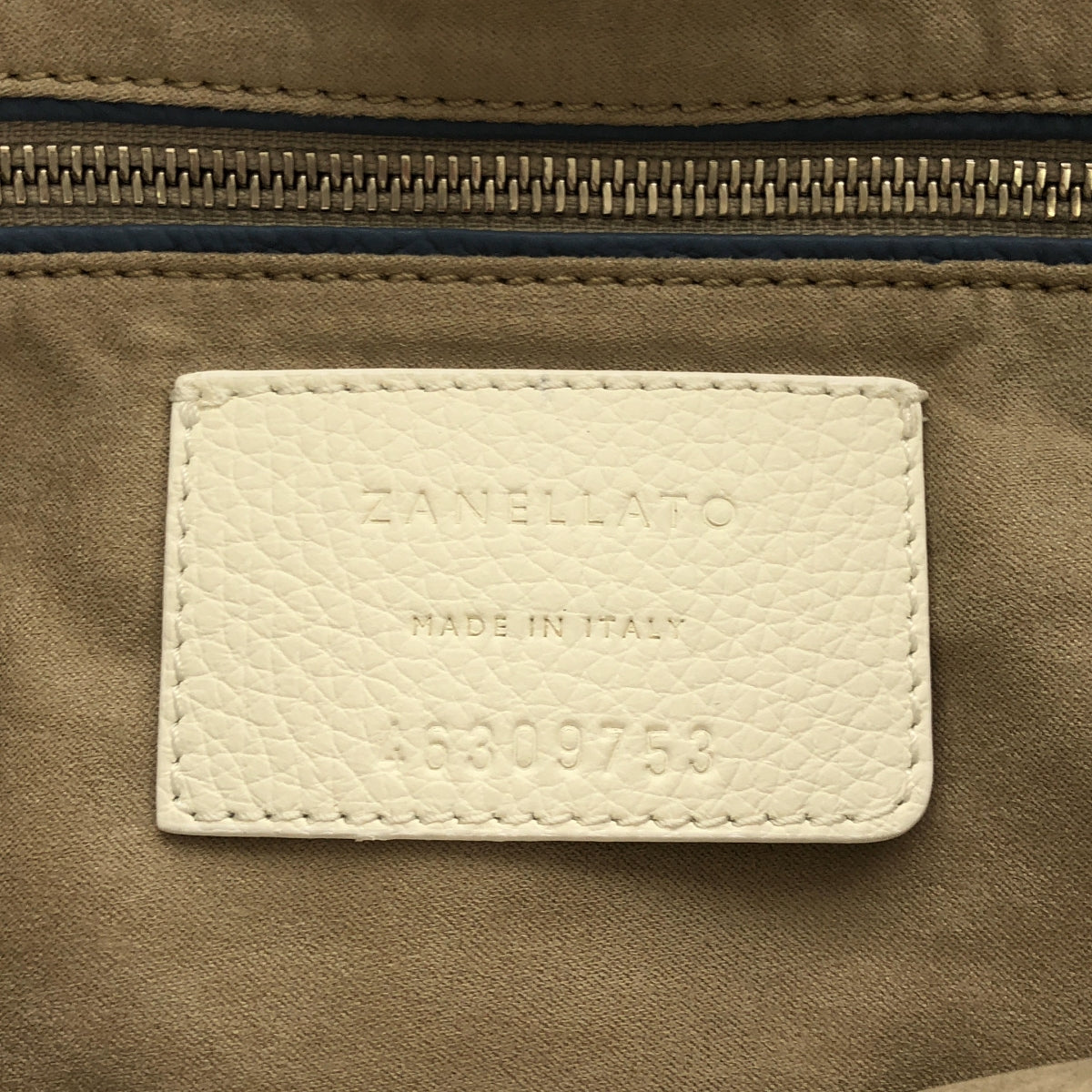 [品相良好] ZANELLATO |每日郵報 |帶側飾釘的雙向肩帶皮革手提包 |藍色 |女性的