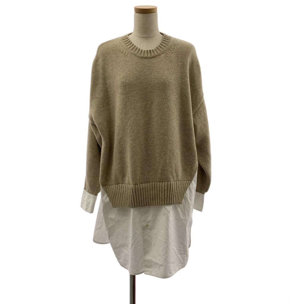 STELLA McCARTNEY / ステラマッカートニー | 2024AW | シャツ レイヤード ニットワンピース | XXS | レディース