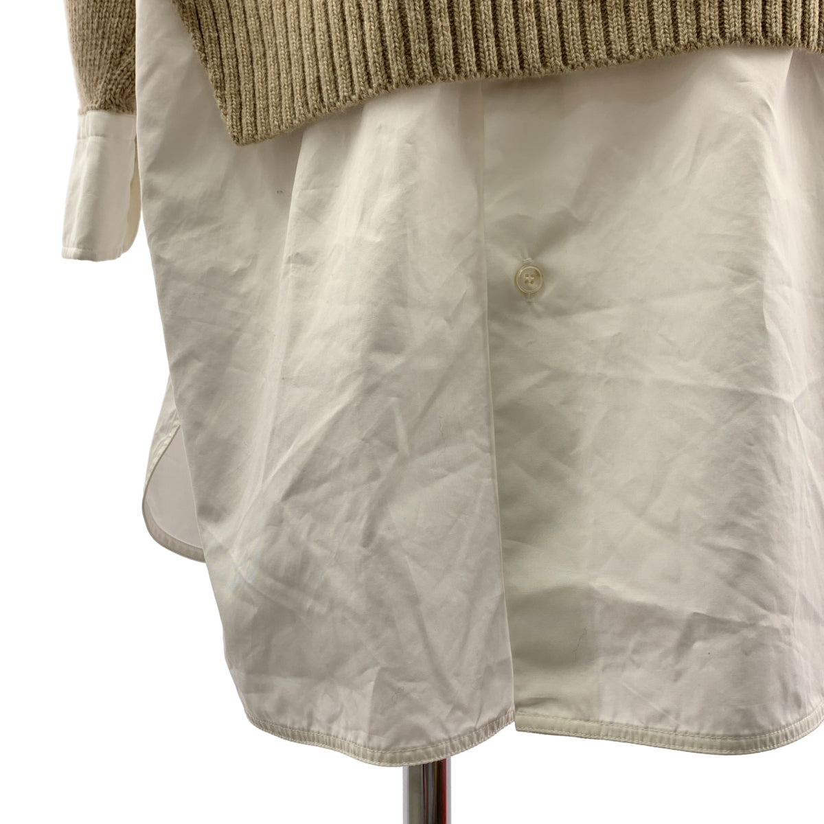 STELLA McCARTNEY / ステラマッカートニー | 2024AW | シャツ レイヤード ニットワンピース | XXS | レディース