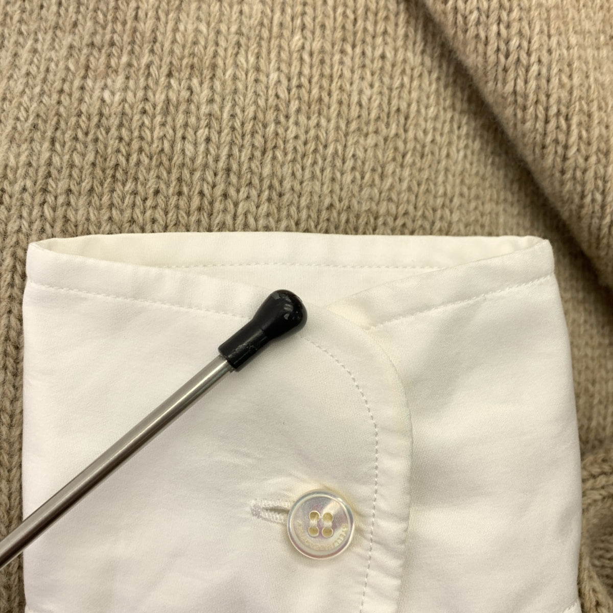 STELLA McCARTNEY / ステラマッカートニー | 2024AW | シャツ レイヤード ニットワンピース | XXS | レディース