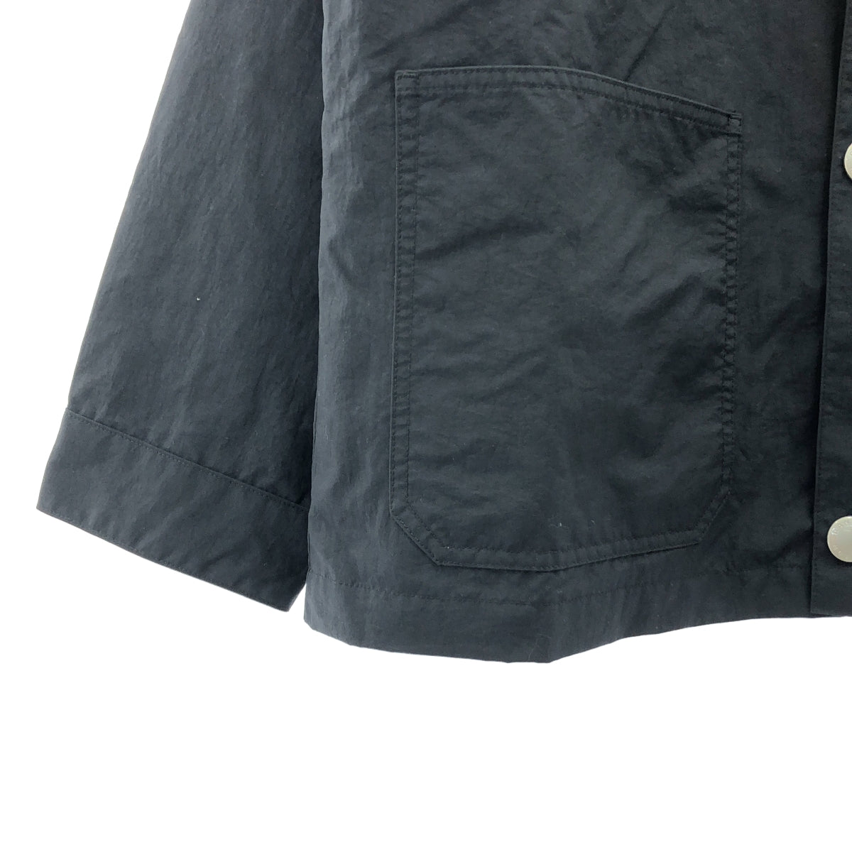 DANTON / ダントン | 2025SS | MEN'S NYLON TAFFETA WORK JACKET ナイロンタフタ ワーク カバーオール ジャケット | 40 | ブラック | メンズ
