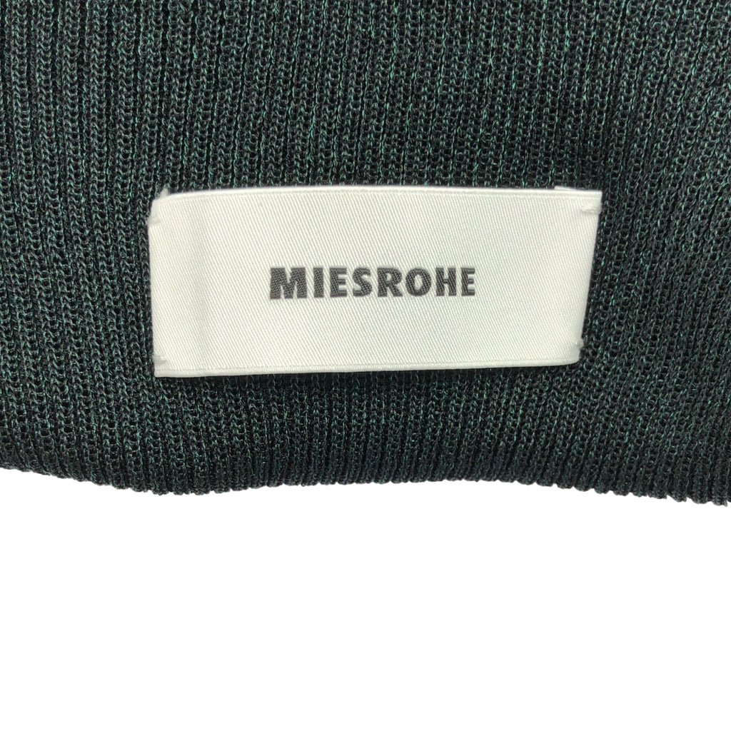 MIESROHE / ミースロエ | デザインRIB ハーフスリーブ ラメニット | F | レディース