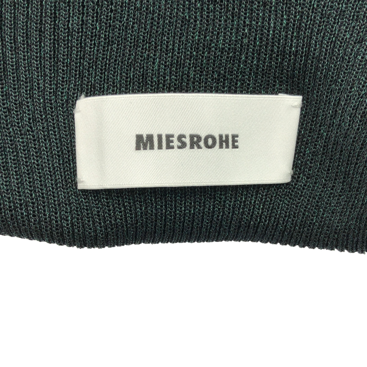 MIESROHE / ミースロエ | デザインRIB ハーフスリーブ ラメニット | F | レディース
