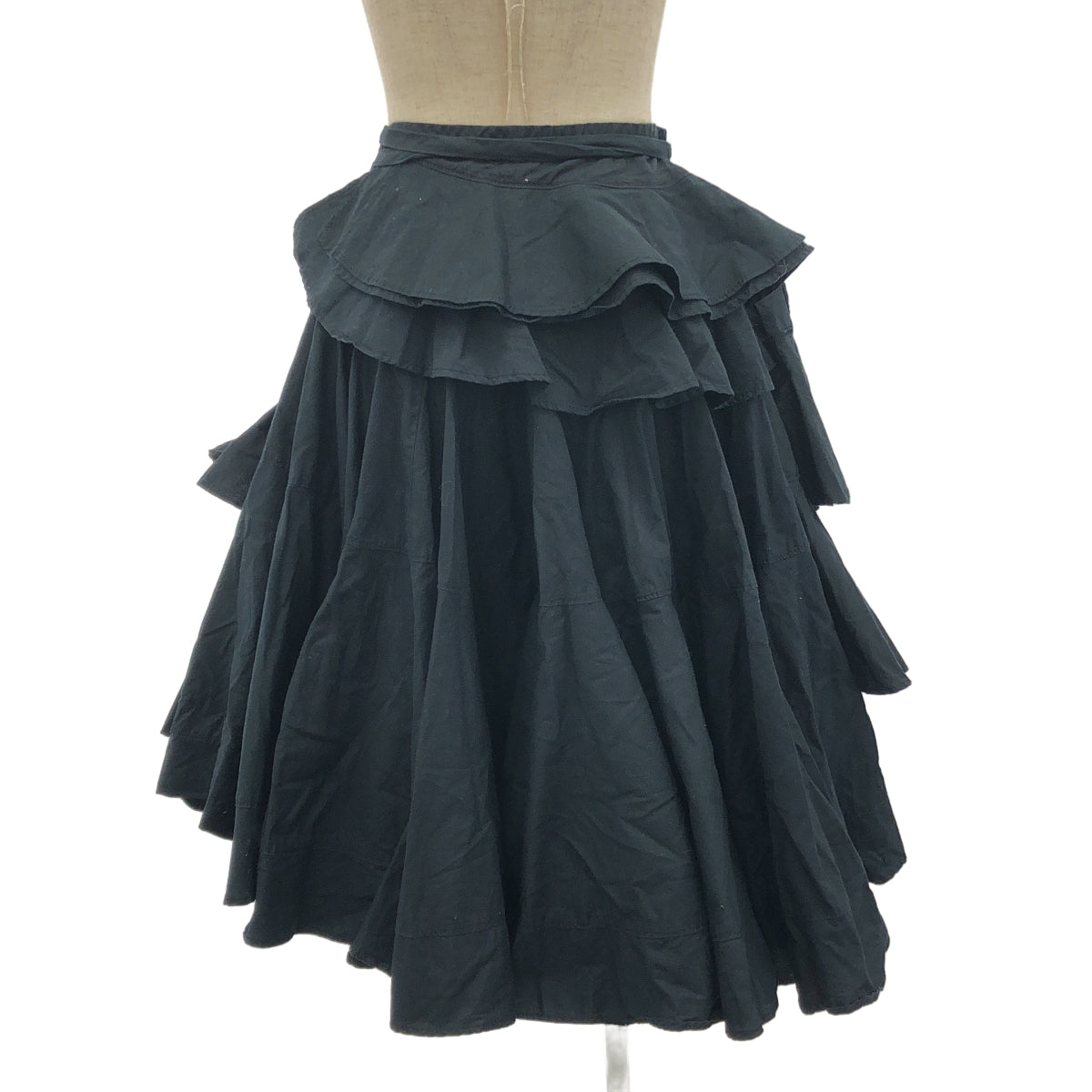 tricot COMME des GARCONS / 트리코 콤 데 갤슨 | 2015SS | 프릴 볼륨 랩 감기 스커트 | M | 여성