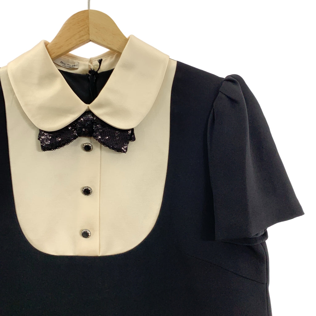 miu miu | 2021 | 圓領亮片緞帶長洋裝 | 40碼 | 女裝