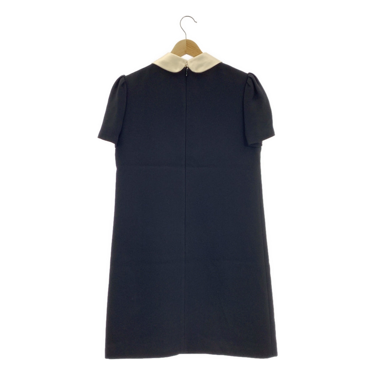 miu miu / ミュウミュウ | 2021 | ラウンドカラー スパンコール リボン ロング ワンピース | 40 | レディース