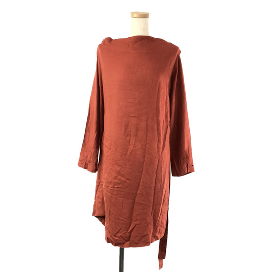 VIVIENNE WESTWOOD RED LABEL | Rayon asymmetrical deformed shirt dress | 38 | Red | Women's