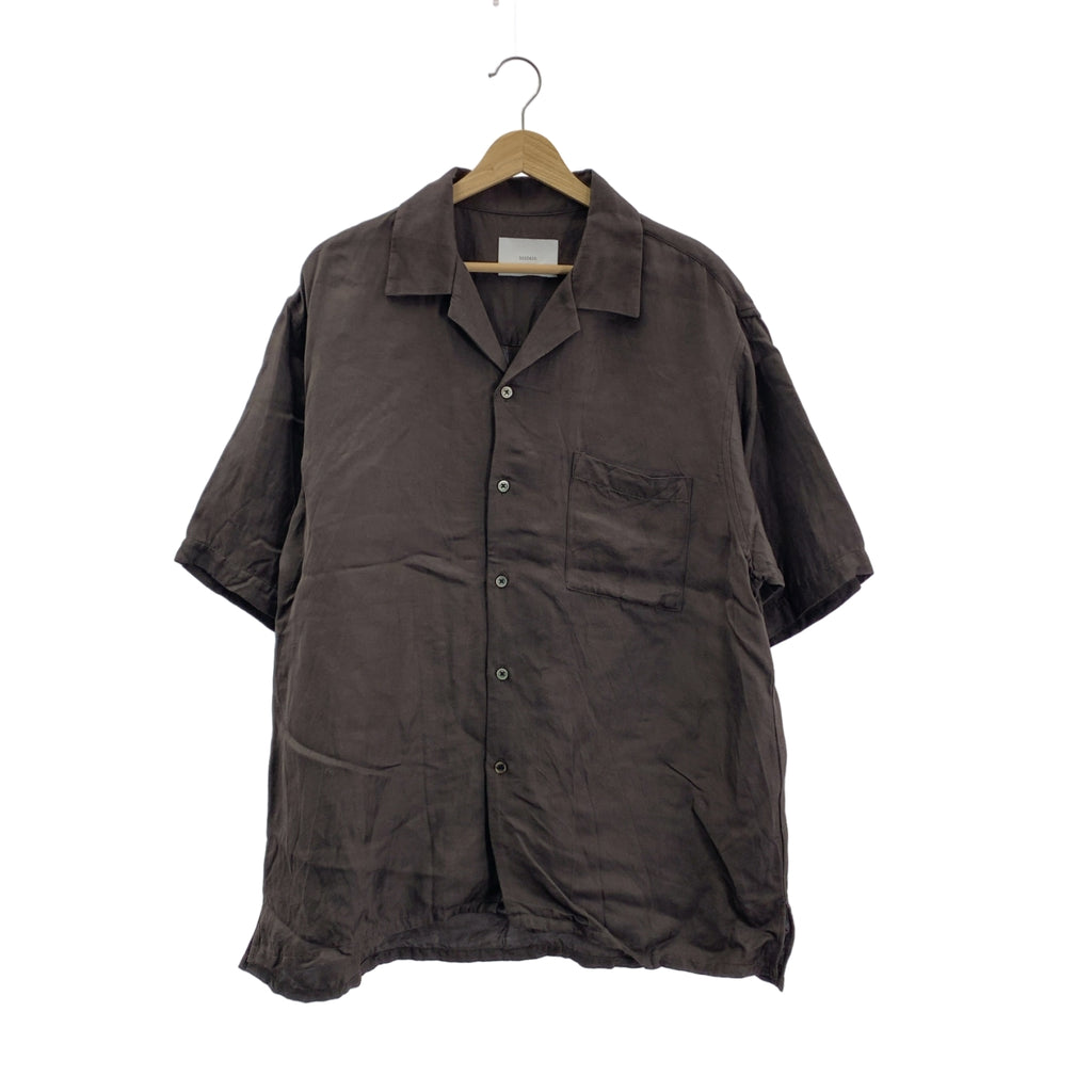 stein / 슈타인 | VIS / LI TWILL OVERSIZED OPEN COLLAR SS SHIRT / 오버 실루엣 오픈 컬러 셔츠 | S | 남성