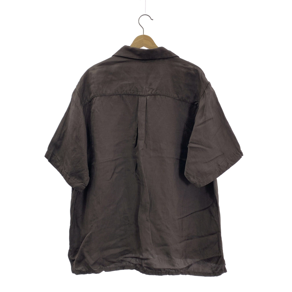stein / 슈타인 | VIS / LI TWILL OVERSIZED OPEN COLLAR SS SHIRT / 오버 실루엣 오픈 컬러 셔츠 | S | 남성