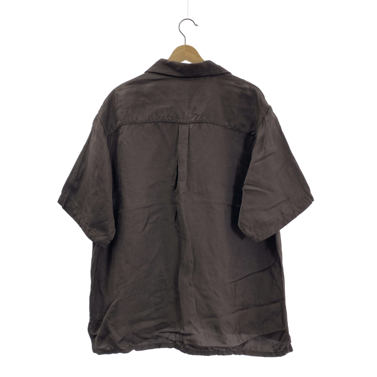 stein / 슈타인 | VIS / LI TWILL OVERSIZED OPEN COLLAR SS SHIRT / 오버 실루엣 오픈 컬러 셔츠 | S | 남성