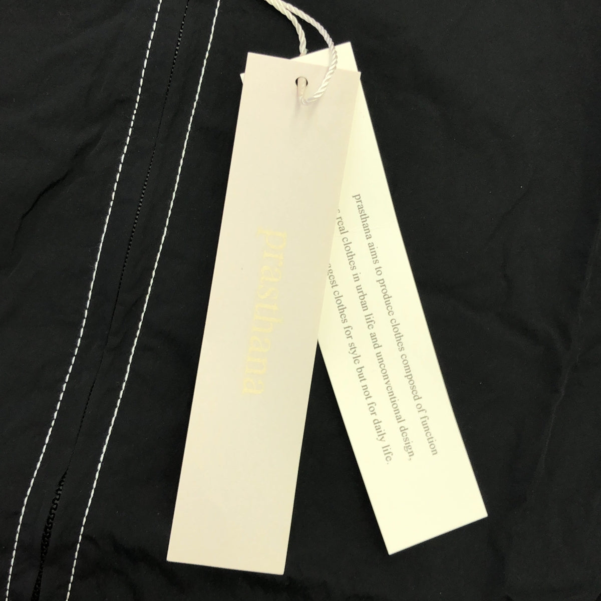 【신품】 prasthana / 프라스타나 | east wind work shirt 반소매 셔츠 | M | 블랙 | 남성