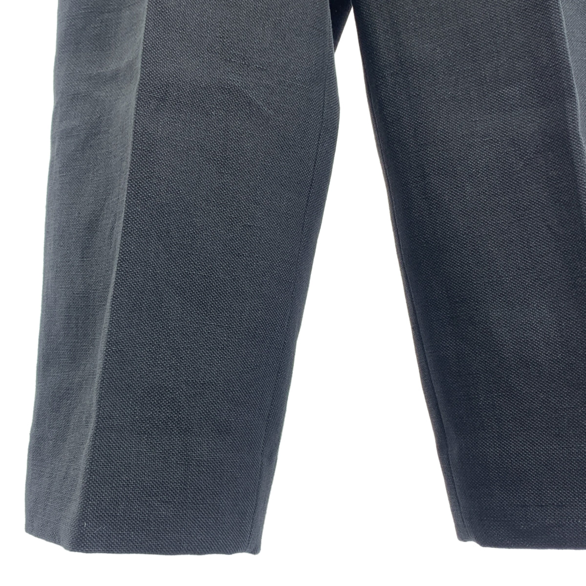 Chaos | 亞麻混紡褶皺寬褲 | 36碼 | 炭黑色 | 女款