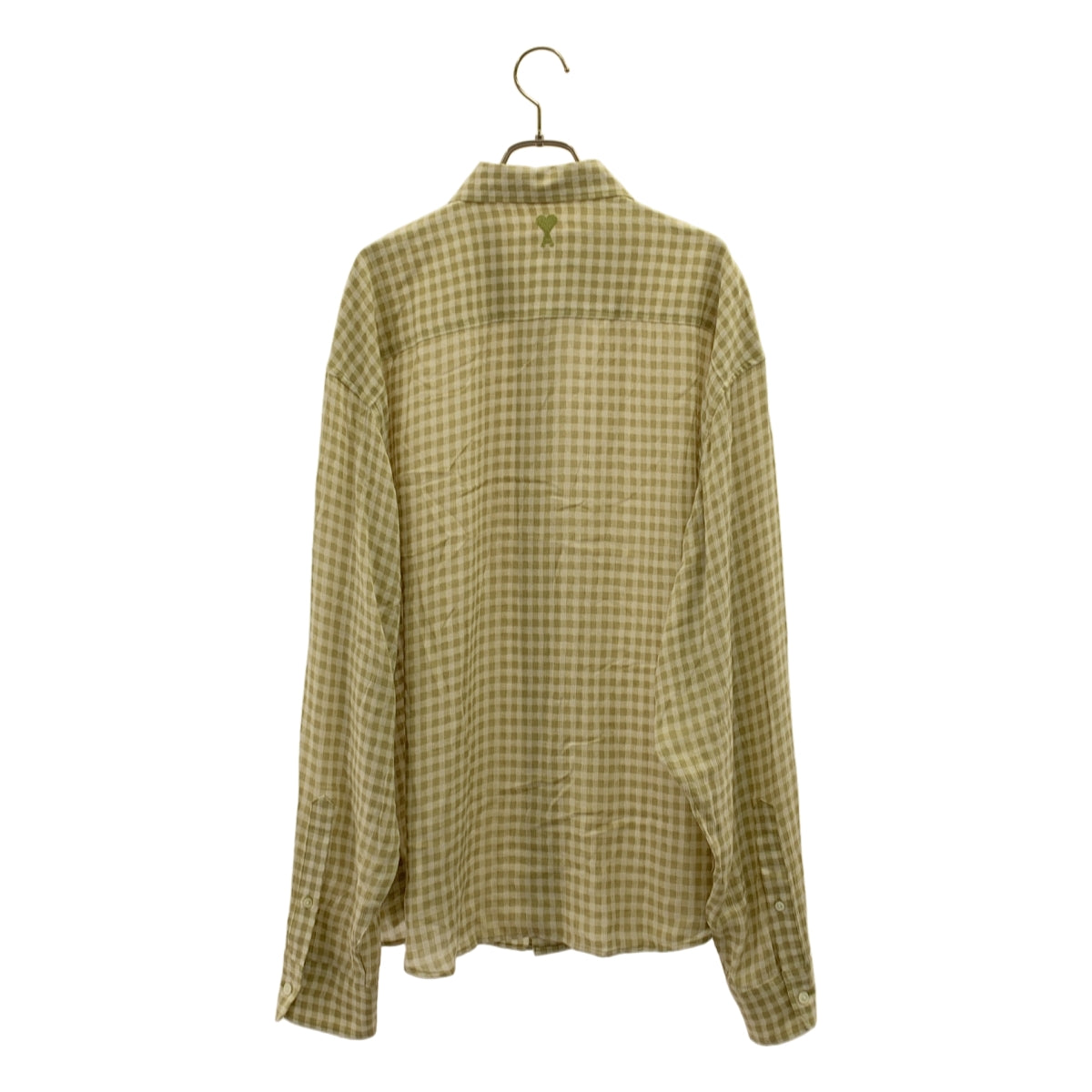 AMI Alexandre Mattiussi / アミ・アレクサンドルマテュッシ | Boxy Fit Check Shirt チェック シャツ | M | グリーン | メンズ