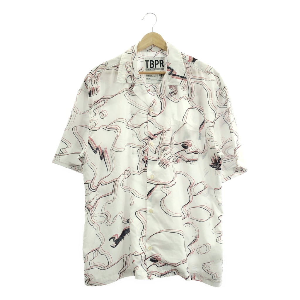 TIGHTBOOTH PRODUCTION / タイトブースプロダクション | ×OILWORKS オイルワークス / PARADISE ALOHA SHIRT パラダイス アロハシャツ | L | ホワイト | メンズ