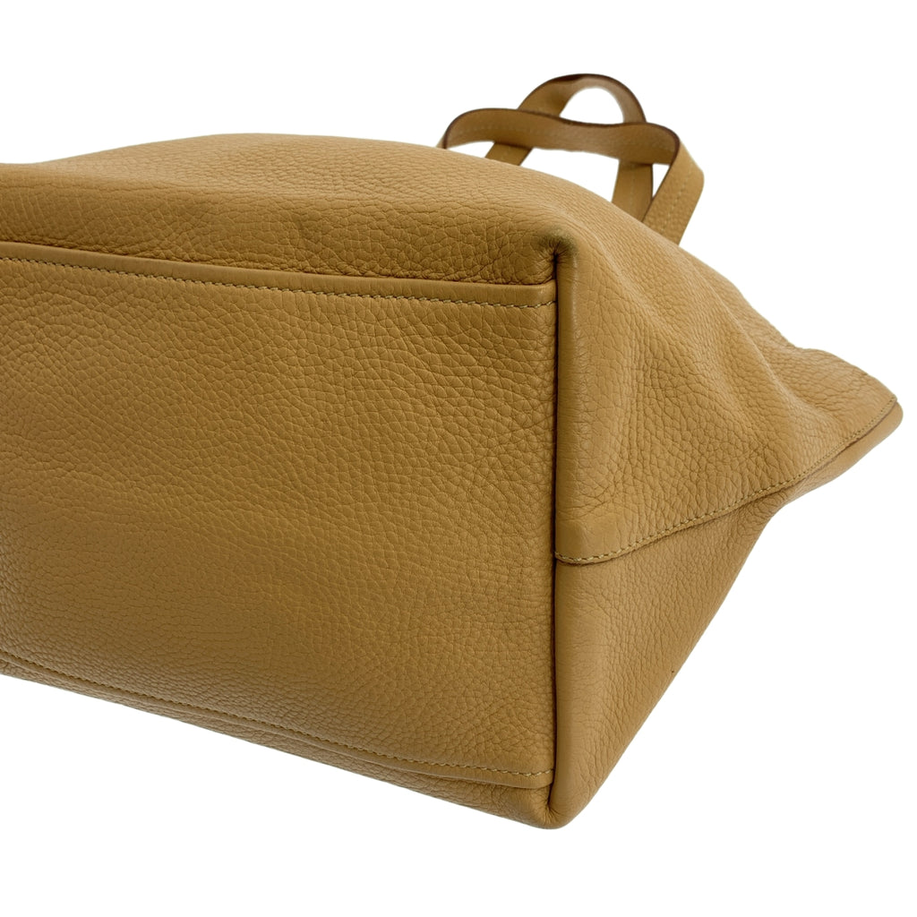 PRADA / 프라다 | 트라이앵글 로고 삼각 플레이트 가죽 토트 백 |