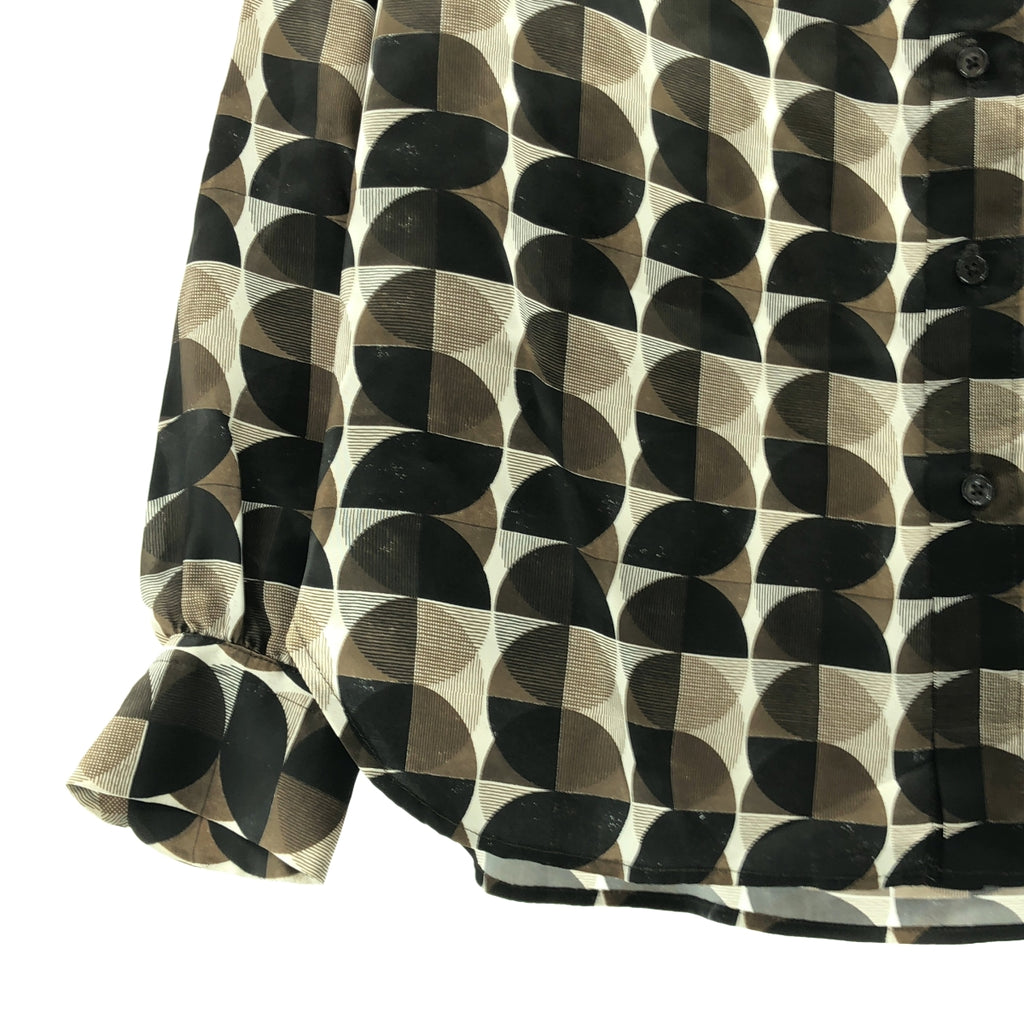 FUMIKA UCHIDA / フミカウチダ | 2025AW | GEOMETRIC PATTERN PRINTED BLOUSE ジオメトリックパターン ブリント ブラウス | 36 | レディース