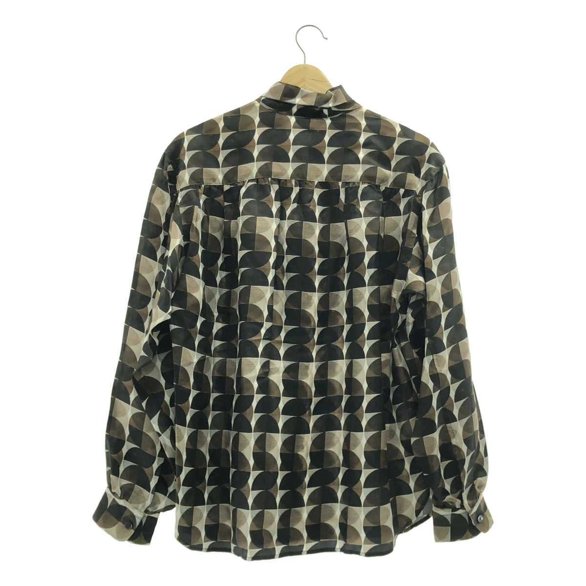 FUMIKA UCHIDA / フミカウチダ | 2025AW | GEOMETRIC PATTERN PRINTED BLOUSE ジオメトリックパターン ブリント ブラウス | 36 | レディース