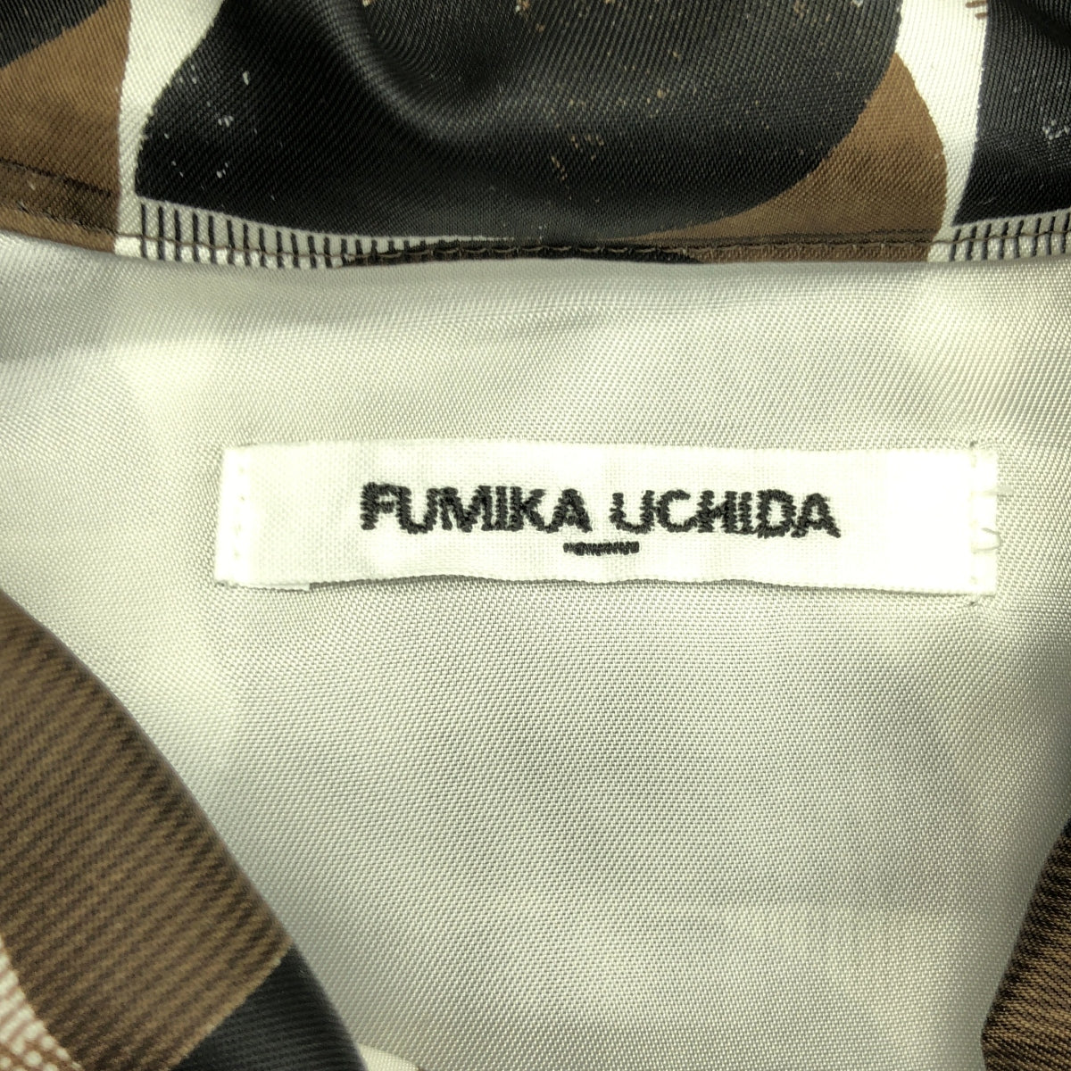 FUMIKA UCHIDA / フミカウチダ | 2025AW | GEOMETRIC PATTERN PRINTED BLOUSE ジオメトリックパターン ブリント ブラウス | 36 | レディース
