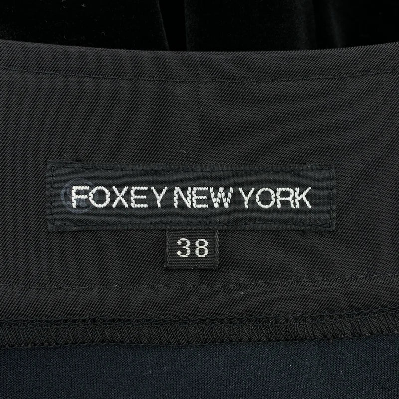 FOXEY NEW YORK / フォクシーニューヨーク | ベロア 切替 ノースリーブワンピース | 38 | レディース