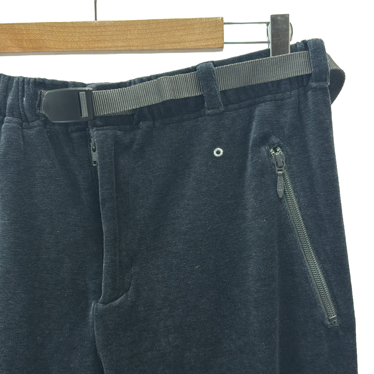 POST O'ALLS / ポストオーバーオールズ | #3602-V1 E-Z Top : poly/cotton velour / スウェット イージーパンツ | L | blue grey | メンズ
