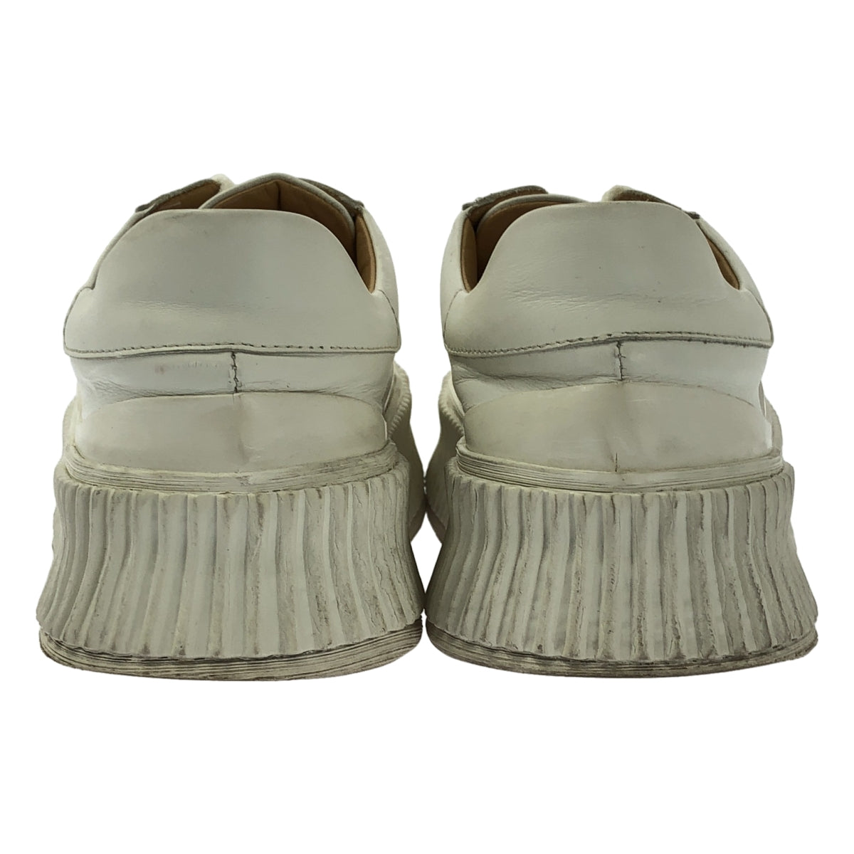 JIL SANDER | 皮革厚底運動鞋 | 36碼 | 白色 | 女款