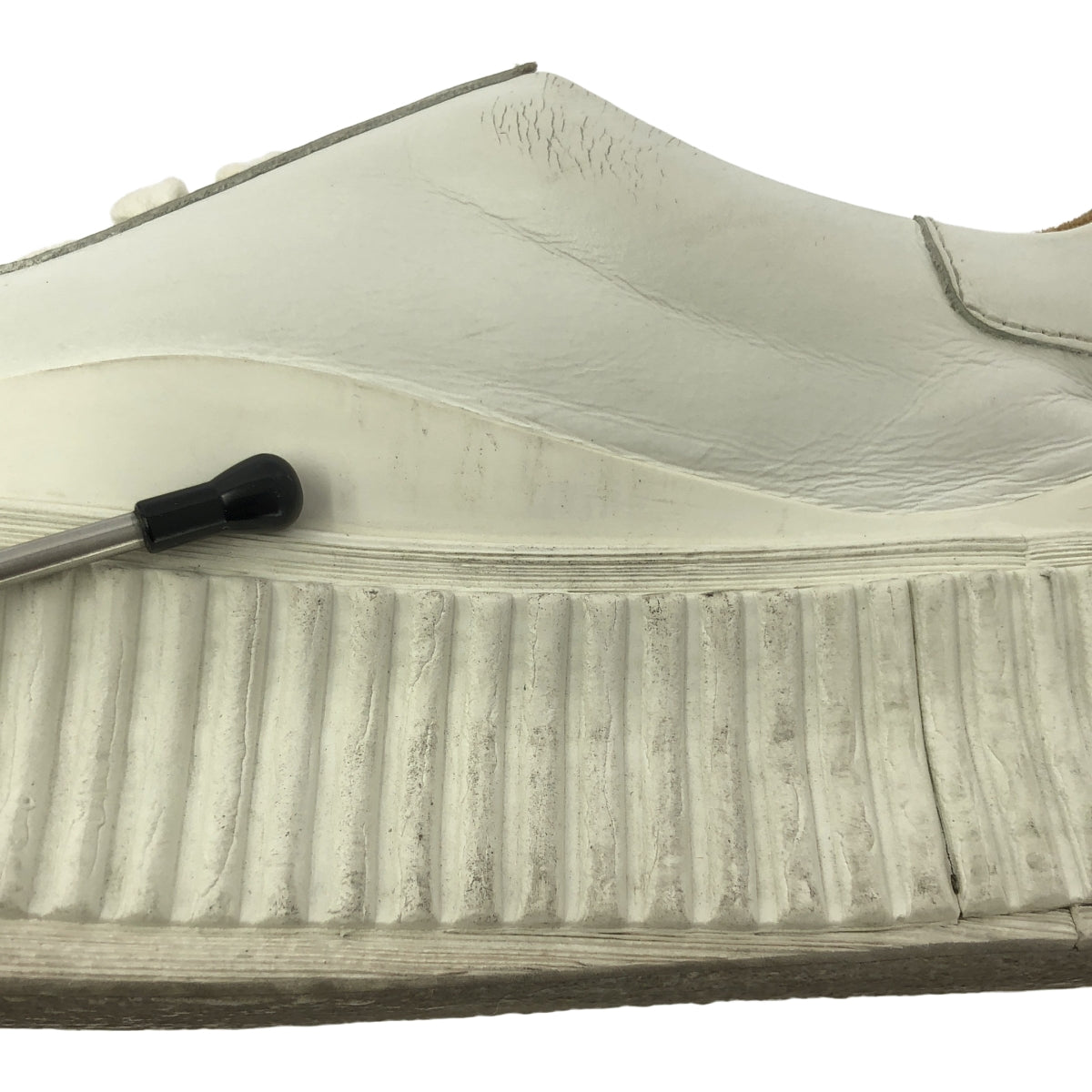 JIL SANDER / ジルサンダー | レザー プラットフォームスニーカー | 36 | ホワイト | レディース