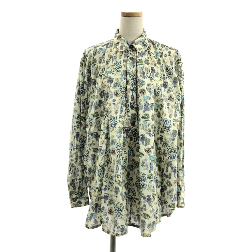 【美品】  MARNI / マルニ | コットン 総柄 オーバーシルエット プルオーバー シャツ ブラウス | 40 | マルチカラー | レディース